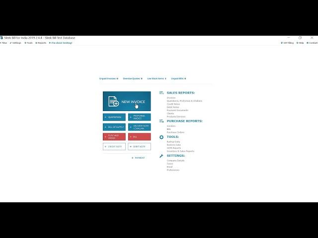 Sleek Bill New Version 2 4 4 Demo Part1 How to Generate Invoice with Sleek Billl Offline Version