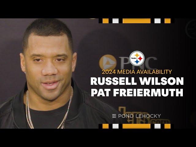 Russell Wilson, Pat Freiermuth Media Availability (Jan. 13) | Pittsburgh Steelers