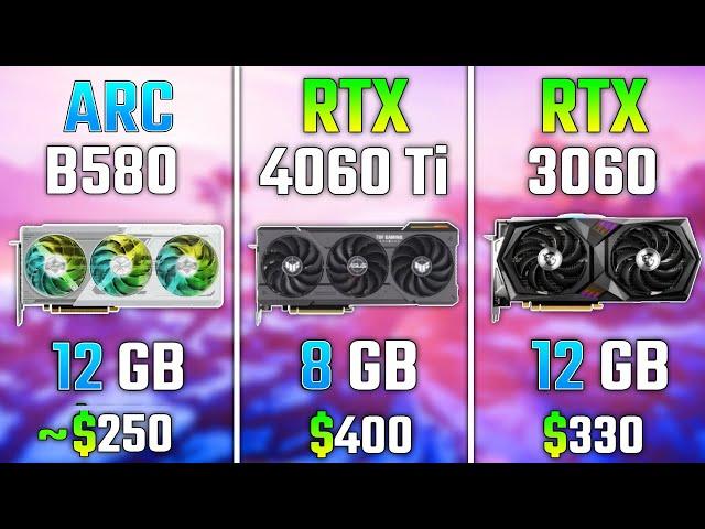 INTEL ARC B580 vs RTX 4060 Ti vs RTX 3060 | Test in 7 Games