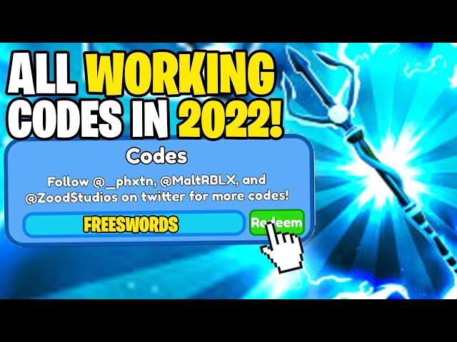 *NEW* ALL WORKING CODES FOR SWORD SIMULATOR IN 2022! ROBLOX SWORD SIMULATOR CODES