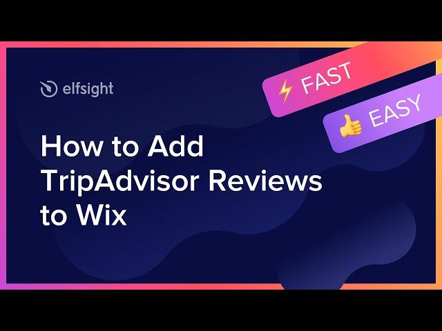 How to Embed Tripadvisor Reviews App on Wix