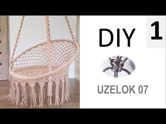 Подвесное кресло СВОИМИ РУКАМИ.Часть 1/ DIY HAMMOCK macrame jhula