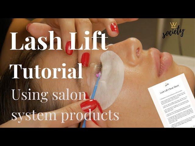 Lash Lift With Salon System Products