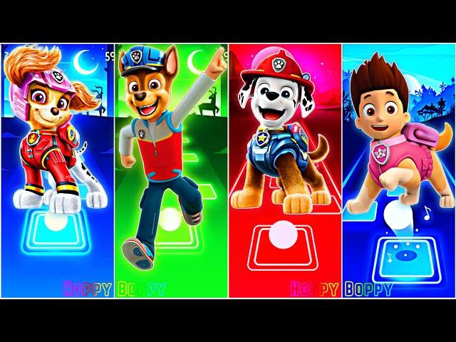 PAW Patrol - Ryder  Chase  Skye  Rubble  Marshall  Tiles Hop EDM Rush