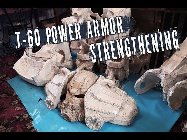 Power armor from Fallout 4 with their hands in pepakura / Part 5 / Strengthening