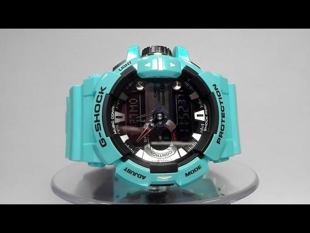 Casio G-Shock GBA-400-2CER G'MIX Bluetooth watch video 2017