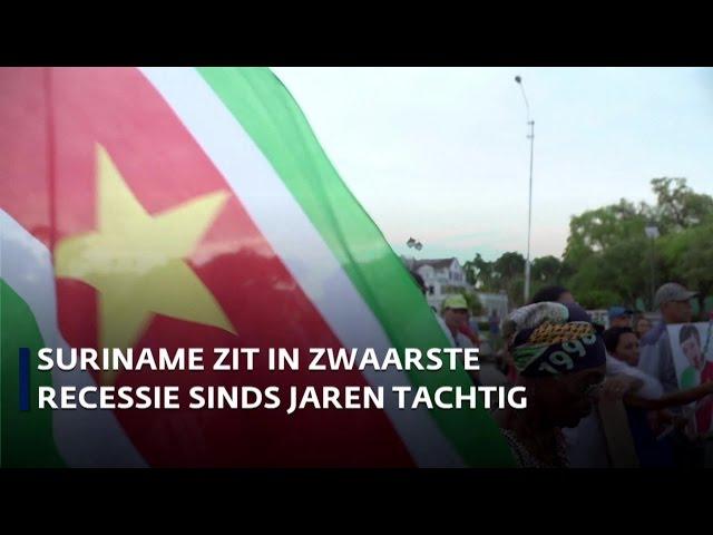 Suriname maakt zware economische crisis door