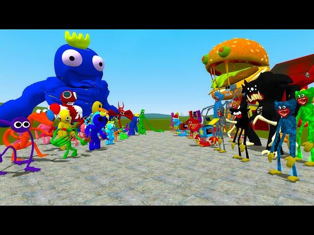 ALL ROBLOX RAINBOW FRIENDS VS ALL POPPY PLAYTIME In Garry's Mod!