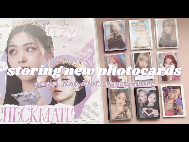 storing new photocards #45; aespa, itzy, kiss of life, stayc & more ฅ՞•ﻌ•՞ฅ