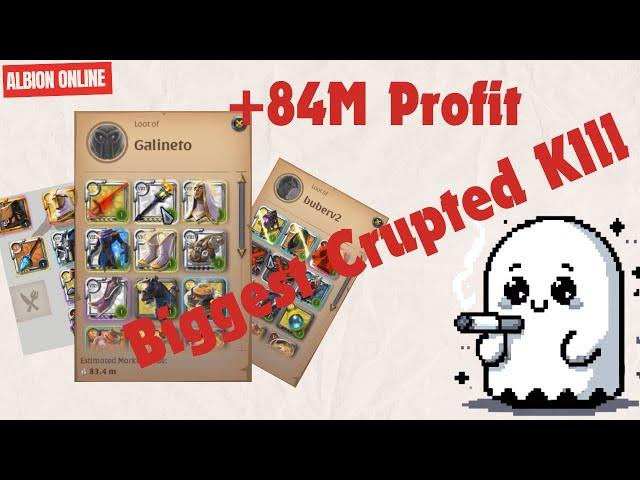 Biggest Crupted kill | +84M | Albion Online | H0NGKONG |FireStaff