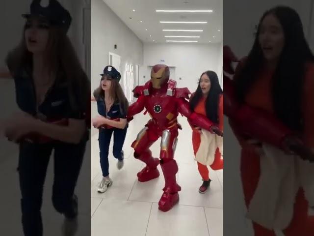 Iron Man vs Cap #jeezzai #funny #tiktok #shorts