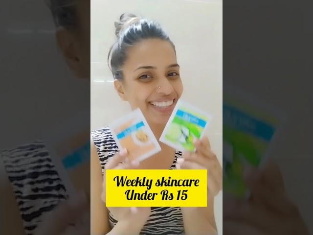 Skincare under Rs 15 | skincare for teenager | everyuth scrub & facepack in rs 15 #shorts #skincare