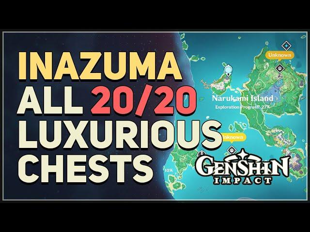 All 20 Inazuma Luxurious Chest Locations Genshin Impact