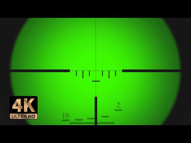 FREE SNIPER SCOPE 4K Realistic Green Screen Chromakey Call of duty نطاق قناص تعيين