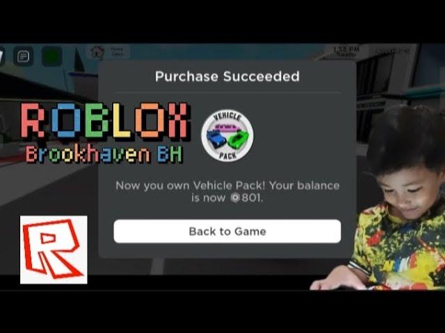 ROBLOX | Brookhaven BH| Vehicle Pack Premium Activated