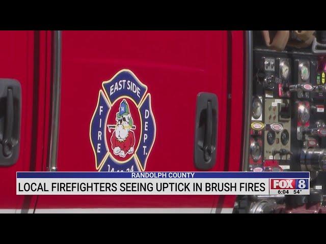 Randolph County firefighters see uptick in brush fires