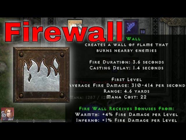 D2R Skills & Abilities - Firewall, Fire Tree (Sorceress)