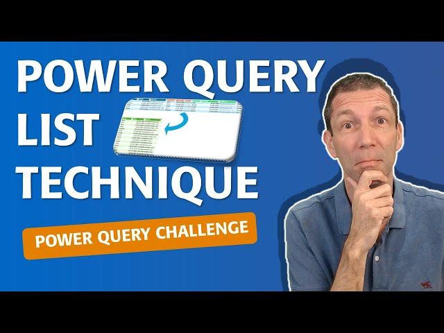 Using the List technique in Power Query to recombine tables