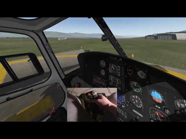 X-PLANE 11 - Learning to fly a helicopter like a pro (with stick cam!) - Ep1