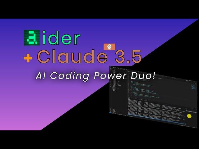 (1080p Available) Aider and Claude 3.5: Develop a Full-stack App Without Writing ANY Code!