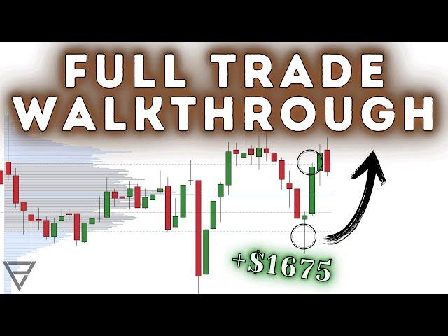 Trade Walkthrough - Long Winner Using Price Action, Volume Profile and Orderflow