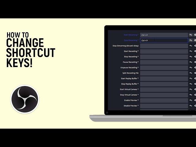 How to Add or Change Shortcut Keys in OBS Software [EASY]