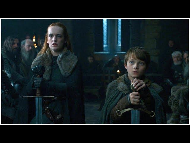 Game of Thrones S7E1 - Umber and Karstark reaffirm their loyalty to House Stark