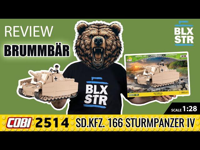 ÜBÄRragend! COBI 2514 SD.KFZ. 166 STURMPANZER IV BRUMMBÄR  1:28 ▶️ UNBOXING & REVIEW