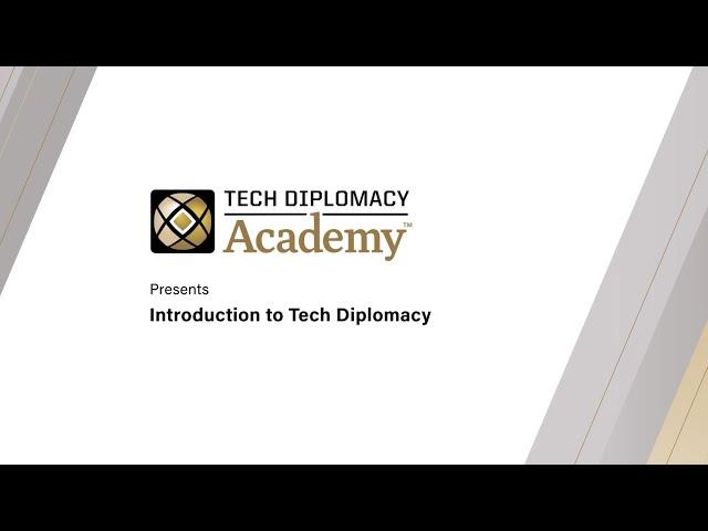 TRAILER: Introduction to Tech Diplomacy