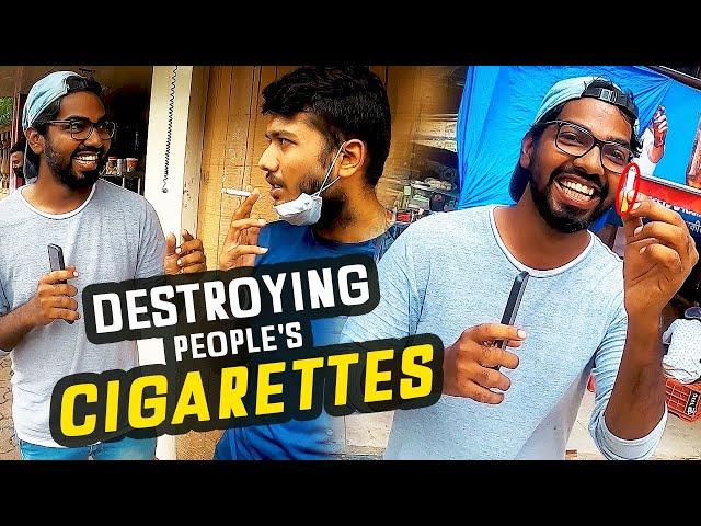 Destroying People's Cigarettes Challenge - Funk You | Nirbhay Singh | Pramod Rawat