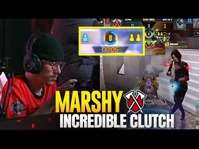 Marshy hitting the clutch of his life