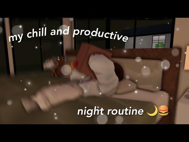  my chill night routine | roblox bloxburg roleplay