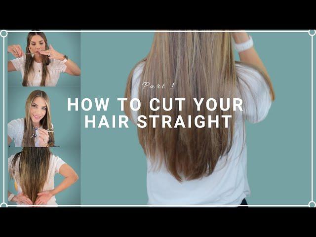 How To Trim Hair Straight Across At Home