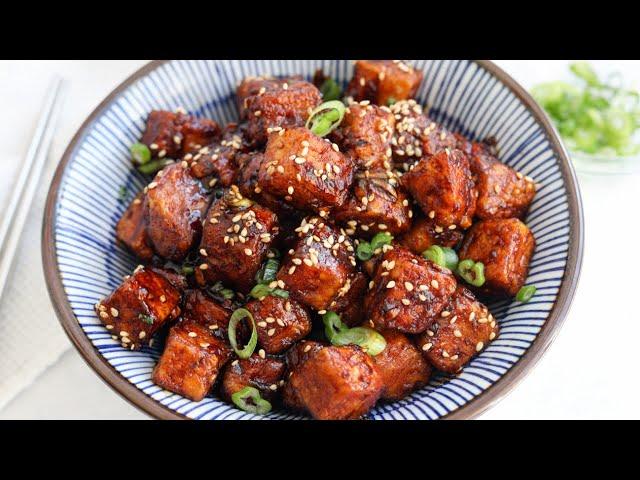 Delicious Crispy Soy Garlic Tofu