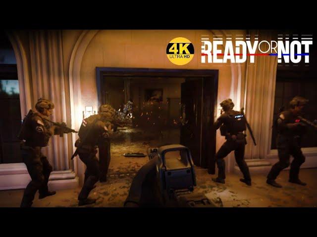 READY OR NOT SWAT QUICK REACTION FORCE RAID VS ECO TERRORIST LAW MAKER DLC HOUSE 4K UHD GAMEPLAY