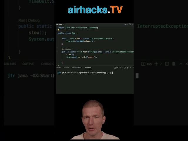 Starting With Java Flight Recorder Enabled / Java Mission Control #airhacks #java #shorts #short