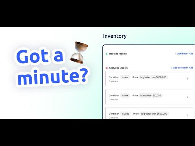 Got a minute? Check out the Inventory Rules in the Fullpath Dashboard