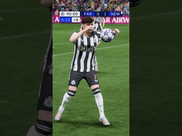 PSG vs Newcastle VAR Handball but recreated in FC24  #eafc #eafc24 #fc24 #fut #football #shorts