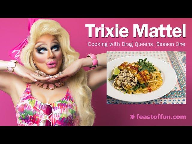 Cooking w/ Drag Queens - Trixie Mattel - Tofu Pad Thai w/ Watercress and Almonds