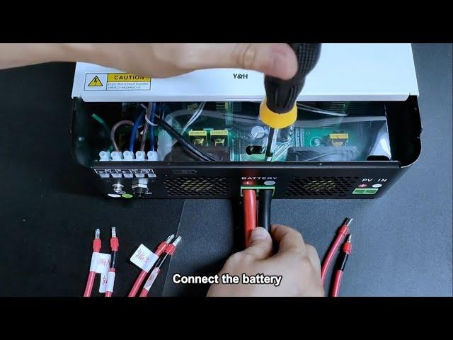 Y&H 2200W/3200W Hybrid Inverter Connection, Setup 01SUb Solar Priority Demonstration Teaching Video