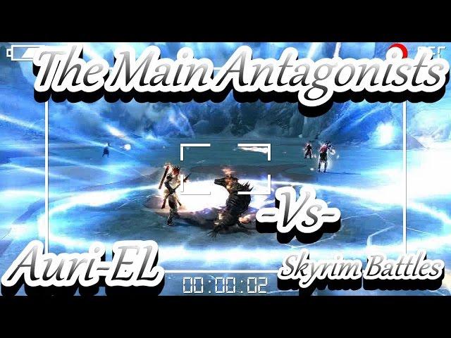 Skyrim Battles - The Main Antagonists vs Auri-EL [Legendary Settings]