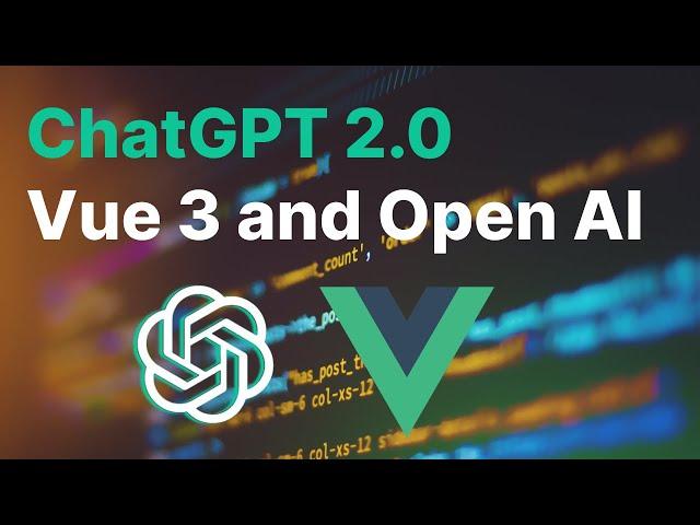 Build ChatGPT 2.0 with Vue 3, Node Js, Express Js OpenAI | FullStack App using Vue js | #chatgpt #ai