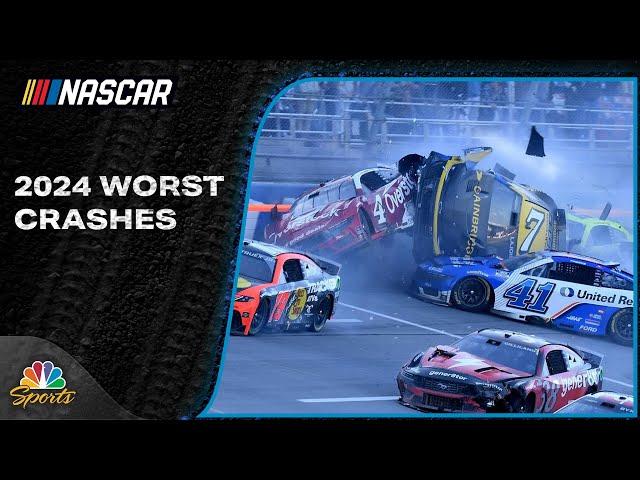 Worst crashes from the 2024 NASCAR Cup, Xfinity, and Truck Series season | Motorsports on NBC