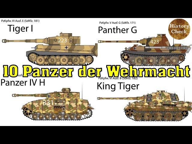 Die 10 berühmtesten Panzer der Wehrmacht im zweiten Weltkrieg!