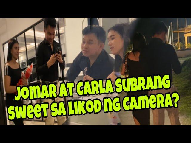 JOMAR AT CARLA ANG SWEET SA LIKOD NG CAMERA!