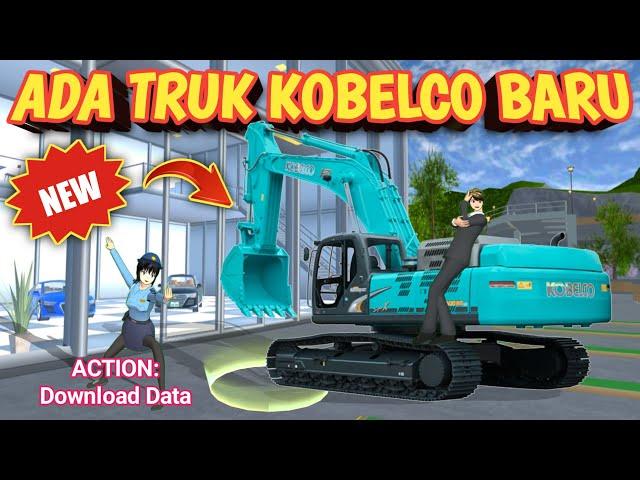 New Truck‼️ There's A New Kobelco Excavator Truck In Sakura School Simulator