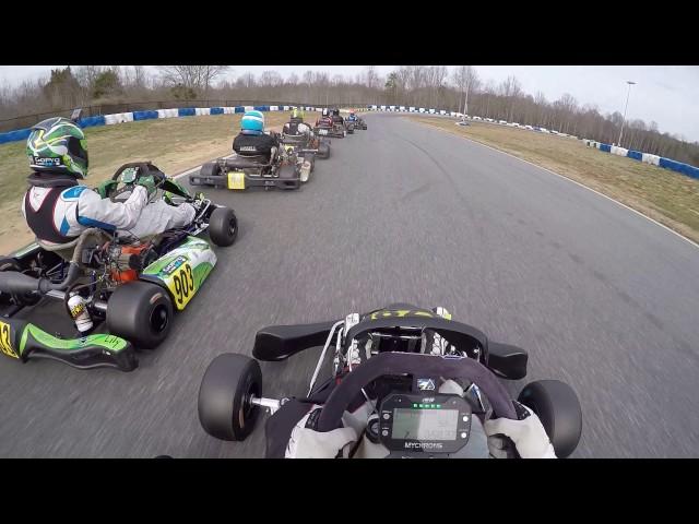 2017 GoPro Motorplex Karting Challange Round 1 Briggs LO206 Senior Pre-Final