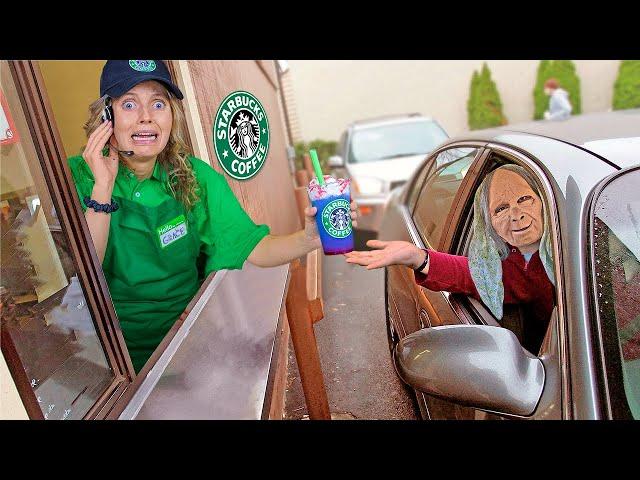 Caught Package Thief at Starbucks Drive Thru!!!