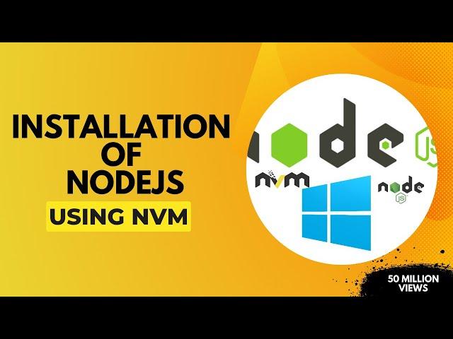 Install NodeJS Using NVM || Install Multiple NodeJS Version || codeDot