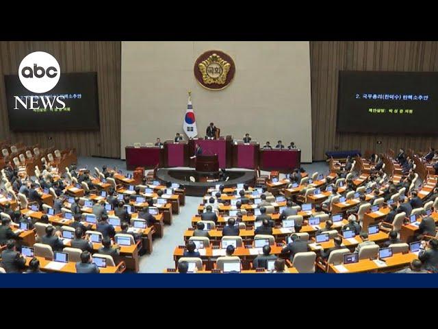 South Korea’s National Assembly impeaches acting president Han Duk-soo